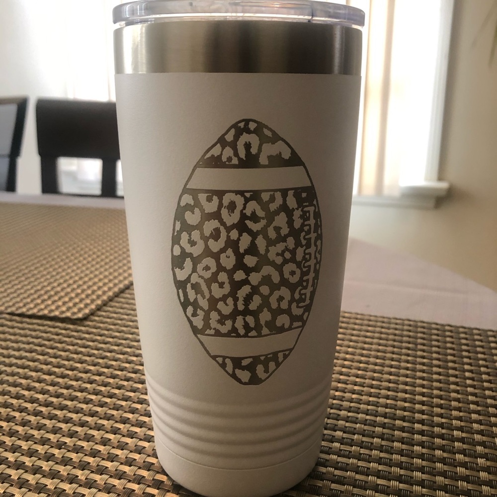 Live Love Gameday Leopard Football Tumbler